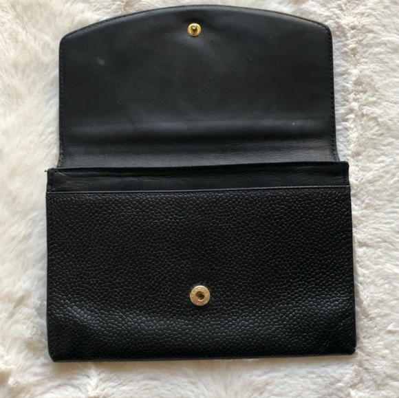 Chanel CC Black Caviar Leather wallet/crossbody-chain is optional, but included. - Picture 5 of 14